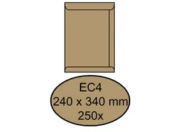 Envelop Quantore Akte Ec4 240X340Mm 100Gr Bruinkraft Gegomd