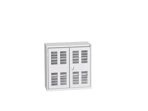 wandkast 800x800x350mm 2xStalen bodem sokkel Ral 7035 front Ral 7035