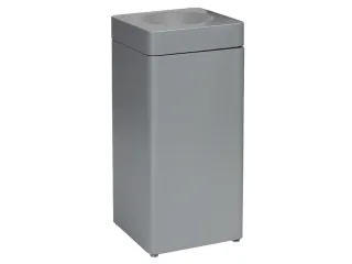 afvalbak,zelfblussend,40l,HxBxD 760x350x350mm,kop grijs - 2