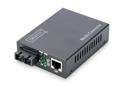 Fast Ethernet-mediaconverter, RJ45 / SC