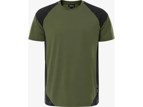Fristads 7046 GTM T-shirt, legergroen/zwart, maat 2XL, per stuk