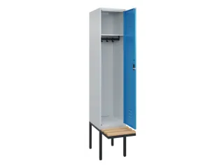 locker met bank,HxBxD 2120x400x815mm,1vak,vak B 400mm,cil.-slot - 2