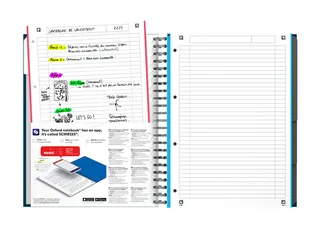 Projectboek Oxford Essentials A4+ 120vel assorti - 14