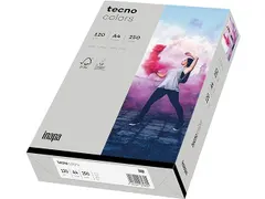Inapa Tecno colors Gekleurd papier A4 Grijs 120 gram 250vel