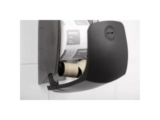 Toiletpapierdispenser Katrin systeemrol duo zwart 77519 - 3