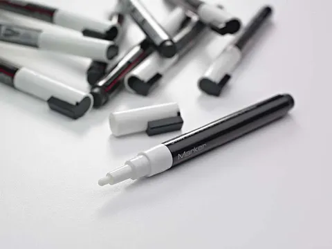 Glasbord Markers 3mm Wit 10 stuks