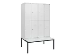 Dubbeldekse dekenkist,HxBxD 1950x1200x815mm,4x2vak.,vak B 300mm