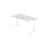 In hoogte verstelbaar bureau,HxBxD 680-850x1600x800mm,blad wit