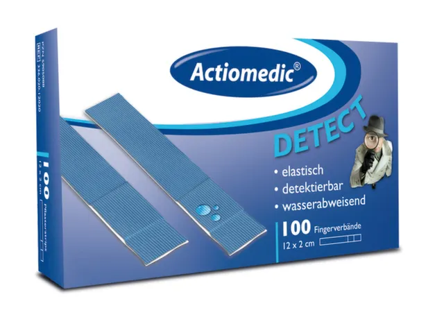 Vingerverbanden Detecteerbaar Waterafstotend Lxb 120x20mm Blauw