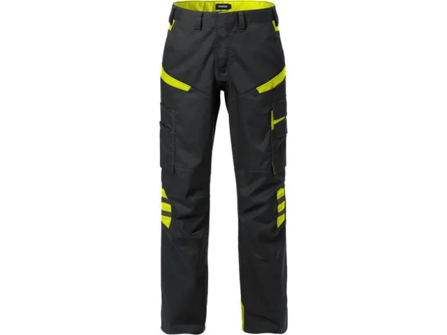 Fristads 2554 STFP dames P/COT werkbroek, zwart/fluo geel, maat 46, pe