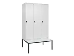 locker voor scheiding van kleding,HxBxD 2120x1200x815mm,3vak