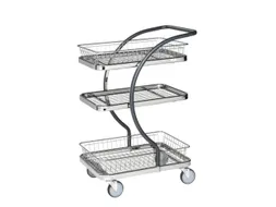 etagewagen,draagverm. 120kg,3etage(s),laadvl. LxB 595x360mm,staaletage