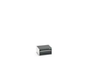 ladekast HxBxD 250x525x525mm 1lade RAL7035 front RAL7016 - 7