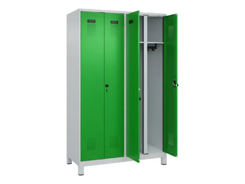locker voor scheiding van kleding,HxBxD 1950x1200x500mm,4vak
