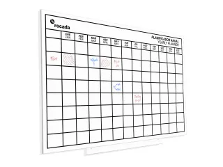 Whiteboard Rocada Skinplanner maanden 75x115cm wit gelakt - 6