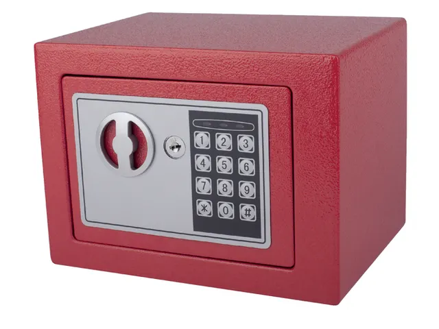 Kluis Pavo mini elektronisch 230x170x170mm rood