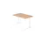 In hoogte verstelbaar bureau,HxBxD 680-850x1200x800mm,blad eiken