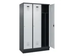 locker voor scheiding van kleding,HxBxD 1950x1200x500mm,3vak