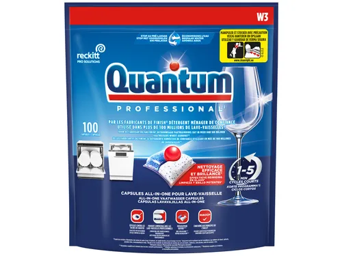 Vaatwastabletten Quantum Pro All-in-one 100 caps