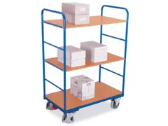 Etagewagen 250kg 850x500mm 1530mm 3 Etages Hout Ral5010