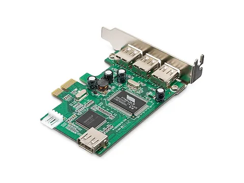 4-poort PCI Express Low Profile High Speed USB-kaart