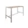 Domino Basic statafel 140x80cm 110cm Robson Eik 25mm Alu