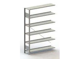 Inhaakstelling Aanbouwveld Verzinkt 1850x1256x336mm 6legborden 80kg