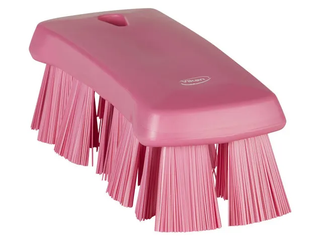 Vikan 3891-1 UST Kleine Werkborstel Harde vezel 176mm Roze