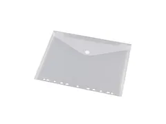 Enveloptas Velcro Sluiting A4 Geperforeerd 11-gaats Wit 10 Stuks