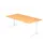In hoogte verstelbaar bureau,HxBxD 680-850x2000x1000mm,blad beuken