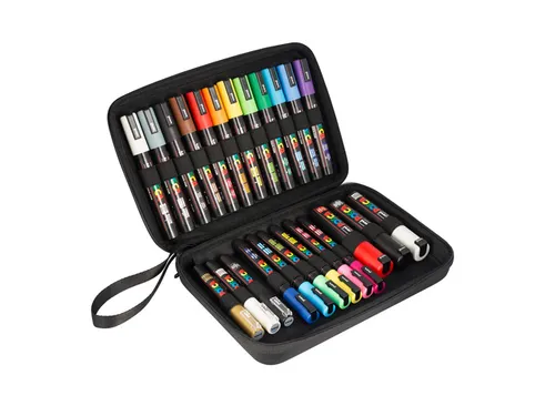 Paintmarker Uni POSCA assorti koffer à 24 stuks