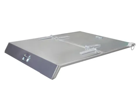 2-Dlg. Klapdeksel,Staal,V. Mini-Kiepbak 0,225M³,Verzinkt