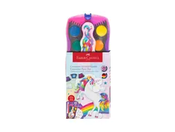 Waterverfdoos Faber-Castell Connector Unicorn 12 kleuren +1 tube wit