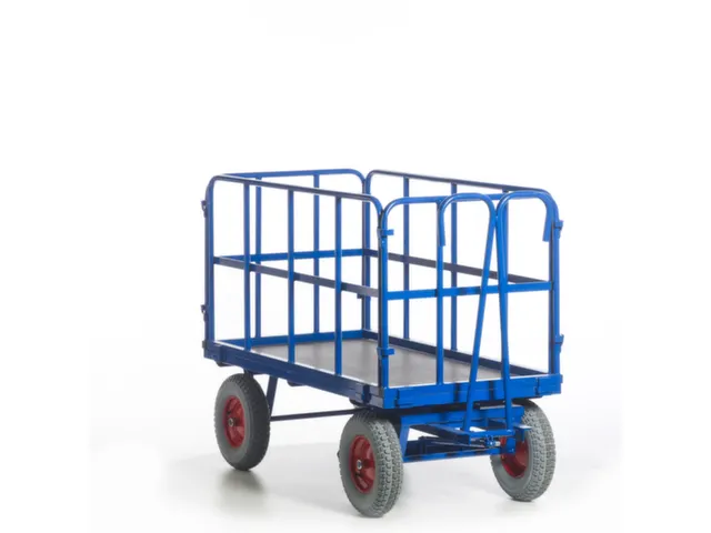 chariot à timon,force 1000kg,plateau Lxl 1530x730mm