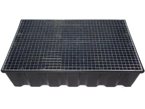 Opvangbak 2x 200l Opvangvol. 220l Pe 270x1220x 820mm Rooster Verzinkt