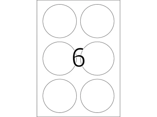 HERMA 8336 Weerbestendige folie-etiketten A4 Rond 85mm Wit 150 stuks