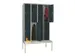 banklocker,dubbeldeks,HxBxD 2150x1200x800mm,RAL7035,front RAL7016