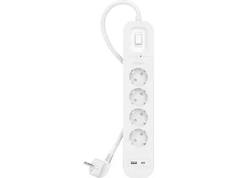 Belkin Spanningsbeveiliger met 4 stopcontacten Wit