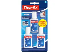 Correctievloeistof Tipp-ex Rapid 20ml blister à 3 stuks