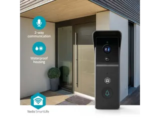 Videodeurbel Nedis Smartlife Wifi 3MP Full HD 1296p zwart - 7