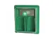 OUTLET Barikos wandhouder voor 2 flessen oogspoelmiddel, groen, per st