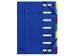 Sorteermap Exacompta nature future A4 7 vakken blauw karton