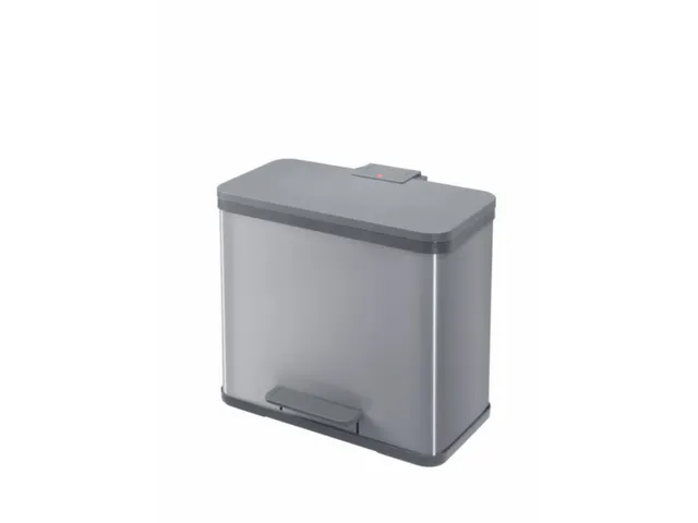 poubelle à pédale 1x9l/1x17l HxlxP 430x470x340mm