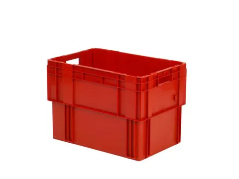 Euronorm Draaistapelbak Pp Hxlxb 420X600X400Mm 80L Rood