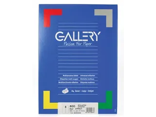 Gallery Witte Etiketten 99.1x67.7mm Ronde Hoeken - 1