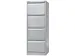 Hangmappenkast 1321X47X622 Cm 4 Laden Zilver