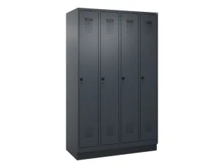 locker voor scheiding van kleding,HxBxD 1950x1200x500mm,4vak - 2