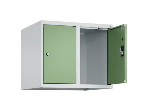 opzetkast,v. locker,2vak.,vak B 300mm,HxBxD 500x600x500mm,cilinderslot