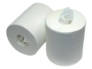 Poetsrol Budget Midi 1-laags 21,5xØ19cmx275m 6 rollen Wit - 4
