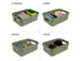 Boîte de rangement Sigma Home 9L vert foncé - 35 x 24,6 x 12,2 cm